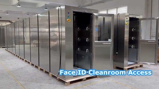Intelligente Schiebetür-Luftdusche mit Gesichtserkennung