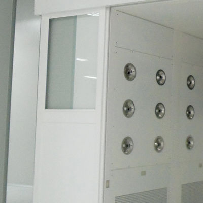 Automatische Schiebetür Güter Luftdusche mit DIN75200 feuerfeste Radar Anti-Kollisions-Design und ISO 14644-1 Konformität