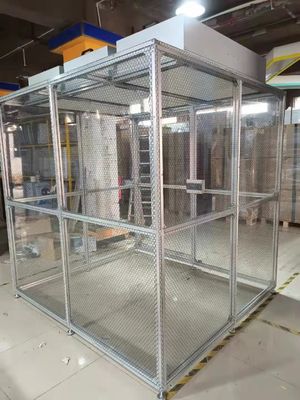 ISO 5 Clean Booth mit HEPA FFU System. Modulares und mobiles Design für Labore/Elektronik.
