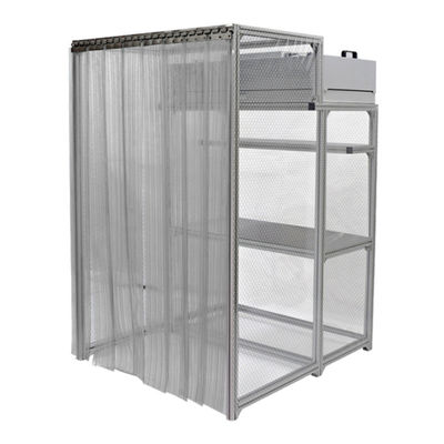 ISO-Klasse 5 Reinraum-Stand mit antistatischer Aluminiumkonstruktion und verstellbarer Luftflusssteuerung
