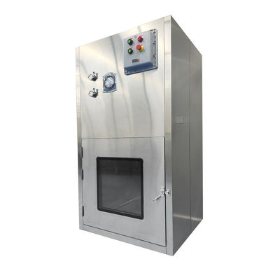 Explosionssicheres Laminar-Flow-Transfer-Fenster. 99,999% Reinigung. GMP Pharma & Chemical Safe Pass-Through.