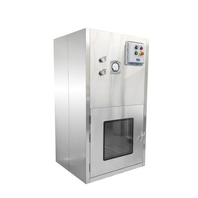 Explosionssicheres Laminar-Flow-Transfer-Fenster. 99,999% Reinigung. GMP Pharma & Chemical Safe Pass-Through.