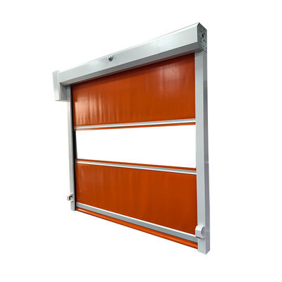 Windfeste Hochgeschwindigkeits-Roll-Up-Tür Radar-Sensor und 0,8mm PVC-Vorhang 0,6-2,5m/s verstellbar