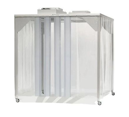 ISO 5 Clean Booth mit HEPA FFU System. Modulares und mobiles Design für Labore/Elektronik.
