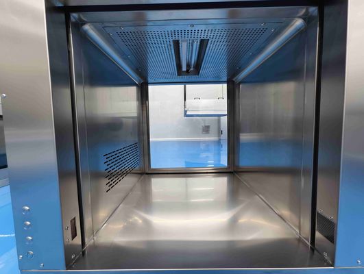 Vertikaler Aufzugstür Laminar Flow Pass-Through Schrank mit HEPA-Filter und SUS304 Edelstahlkonstruktion