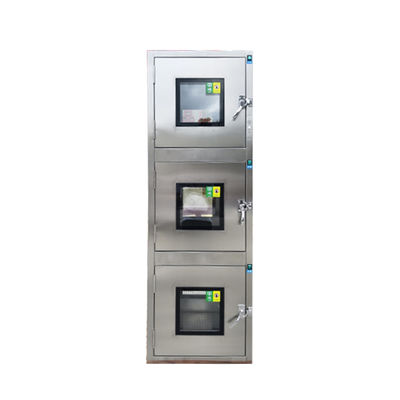 Drei-Schicht mechanisch verschlossene Passbox mit UV-Sterilisation und 304 Edelstahlkonstruktion
