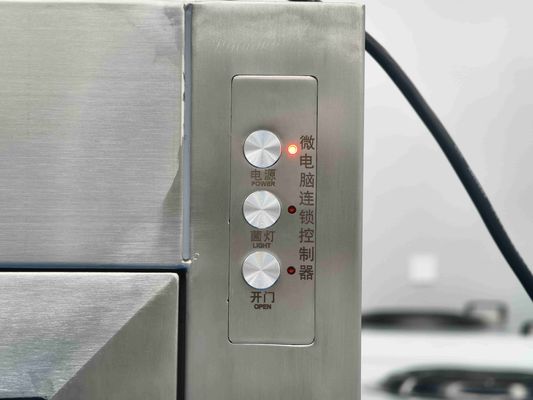 Doppelkammer-Edelstahl-Elektronik-Interlock-Passbox mit UV-Sterilisation zur Kontaminationskontrolle im Reinraum