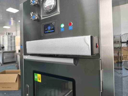 Laminar-Flow-Passbox mit automatischer Tür, HEPA-gefilterter Luftreinheit der ISO-Klasse 5 und motorisierten Schiebetüren