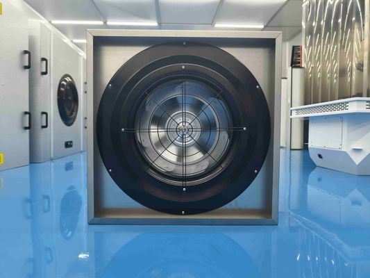 Einheit mit Rücksaugventilatorfilter mit Flanschenanschluss und hocheffizienter Filtration für Reinräume
