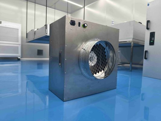 Einheit mit Rücksaugventilatorfilter mit Flanschenanschluss und hocheffizienter Filtration für Reinräume