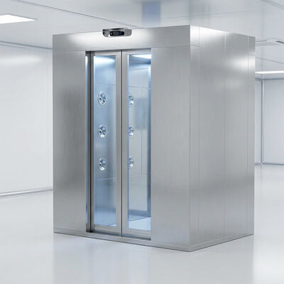 ISO-zertifizierte Luftdusche für zwei Personen mit 201 Edelstahlkonstruktion und Abmessungen 1600x1500x2100mm