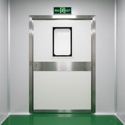 Industrielle automatische Stahlschiebetür mit 1500 kg Tragfähigkeit, IP65 wetterfest und ISO 14644-konform