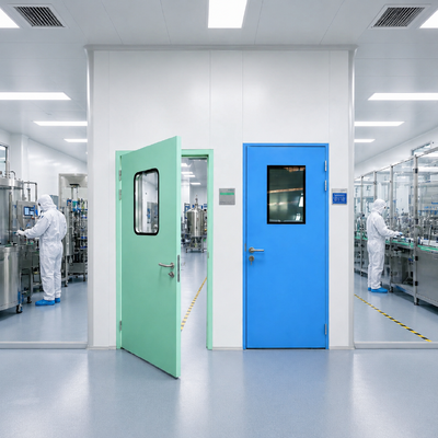 Hygienische Reinraum-Stahltür mit individuellen Größen und luftdichten Dichtungen für industrielle Anwendungen