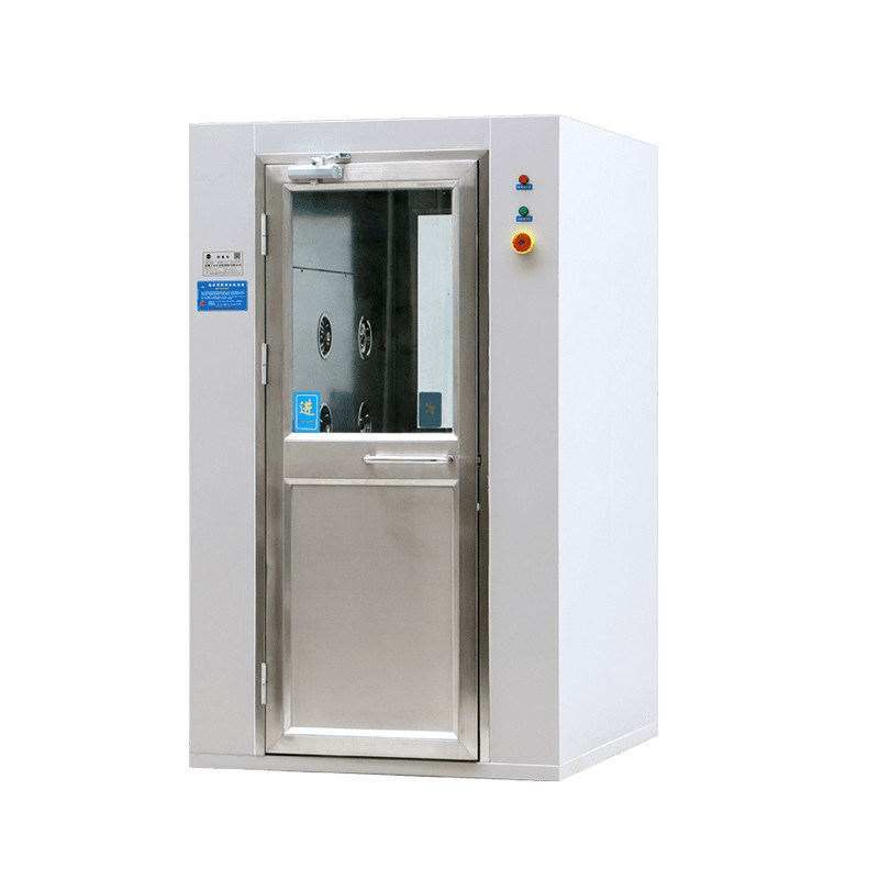 Kleiner modularer Luftduschraum mit einstellbarem Timer von 0 bis 99 Sekunden und 360° Luftstromwinkel für Pharma-Reinraumgeräte