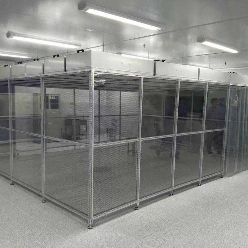 Anpassbarer modularer Reinraum mit HEPA-Filtration und ISO 8-Konformität für industrielle Anwendungen