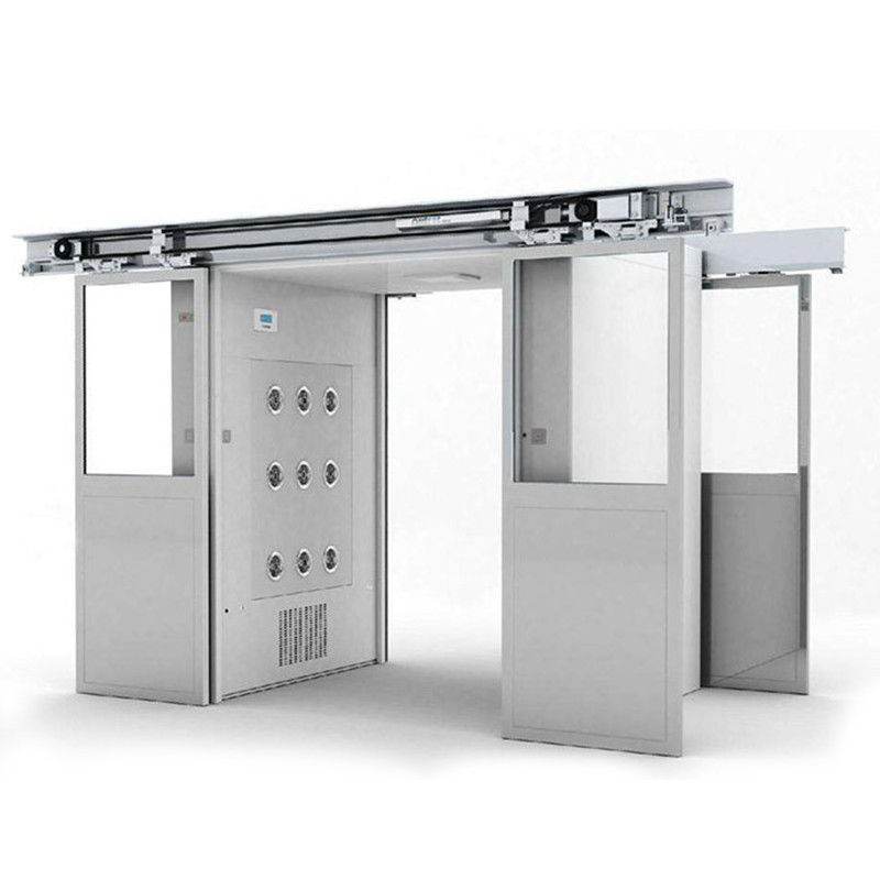 Automatische Schiebetüren Güterluftdusche DIN75200 feuerdichtes und radarabweisendes Design ISO 14644-1