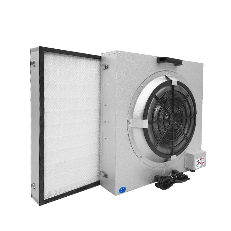 BFU Unterzugangs-FFU-Ventilatorenfilter mit kompakter 620x620x350mm Konstruktion für die vibrationsfreie Luftreinigung im Reinraum