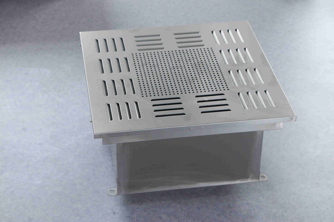 450×450×480 mm Flüssigkeitstrog-HEPA-Luftauslass mit korrosionsbeständiger Konstruktion und werkzeugloser Installation für die Reinraumbelüftung