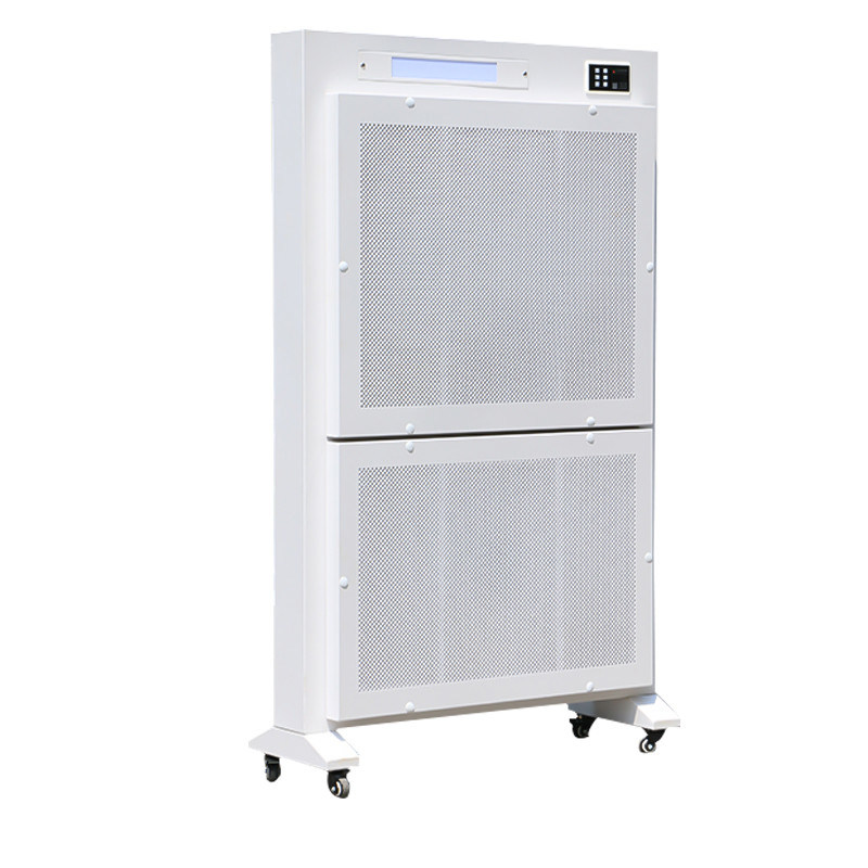 Intelligentes Luftdesinfektionssystem mit 120 W Ausgangsleistung und zweistufiger UV-C+HEPA-Desinfektion mit KI-gestützter Luftstromoptimierung