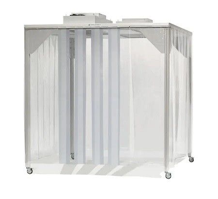 ISO 5 Clean Booth mit HEPA FFU System. Modulares und mobiles Design für Labore/Elektronik.