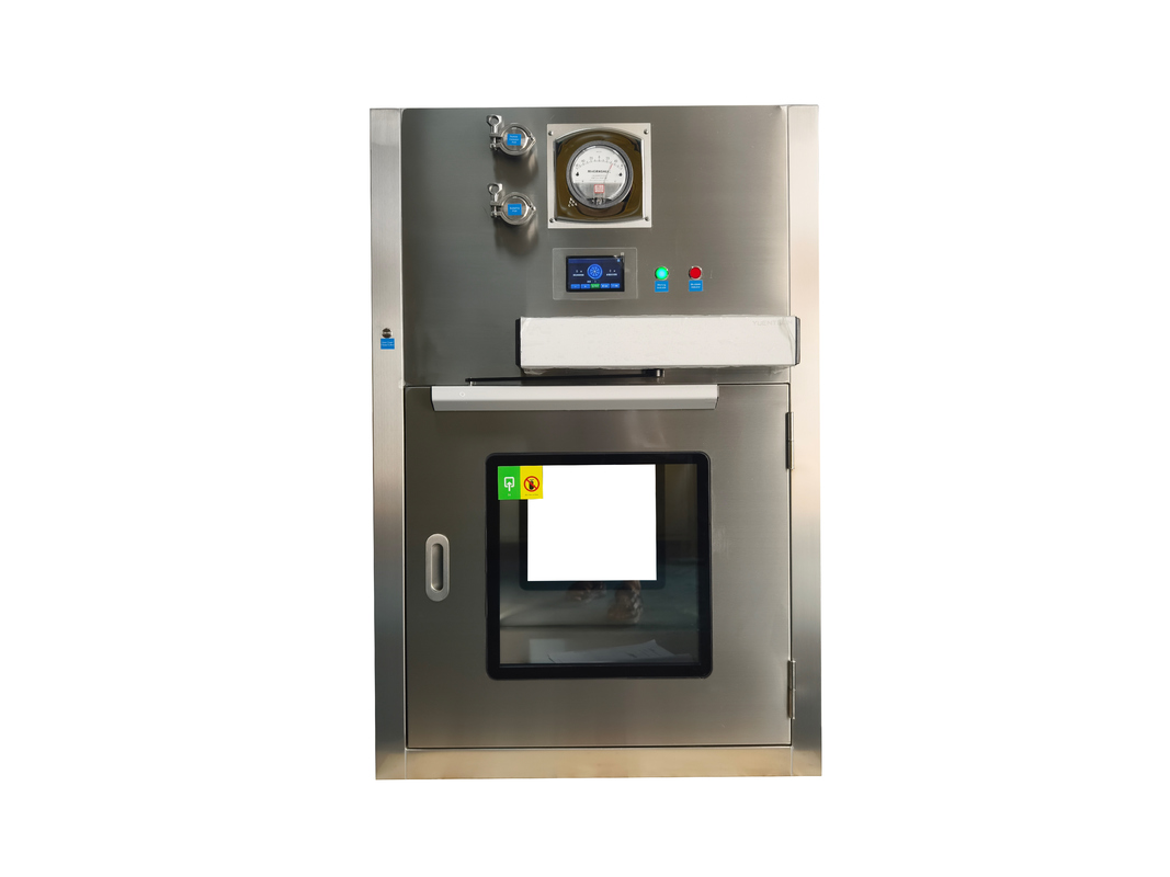 Laminar-Flow-Passbox mit automatischer Tür, HEPA-gefilterter Luftreinheit der ISO-Klasse 5 und motorisierten Schiebetüren