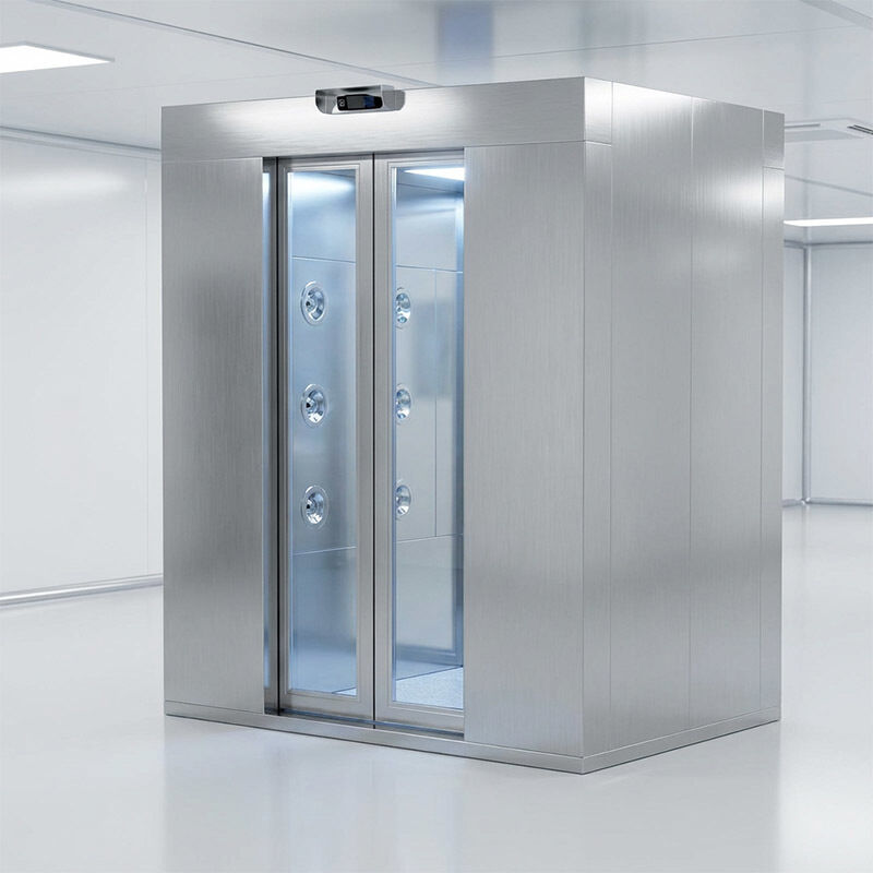 ISO-zertifizierte Luftdusche für zwei Personen mit 201 Edelstahlkonstruktion und Abmessungen 1600x1500x2100mm