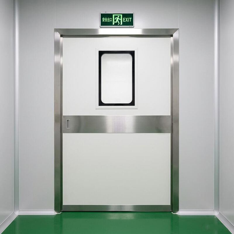 Industrielle automatische Stahlschiebetür mit 1500 kg Tragfähigkeit, IP65 wetterfest und ISO 14644-konform